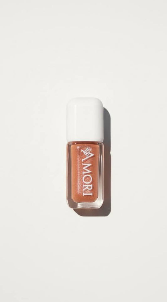 Amori Nude Glow Lip Gloss – Shimmer Finish
