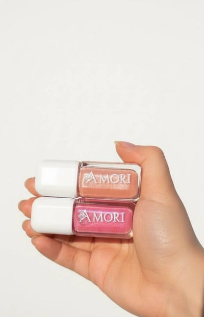 Amori Pink Glow Lip Gloss – Shimmer Finish